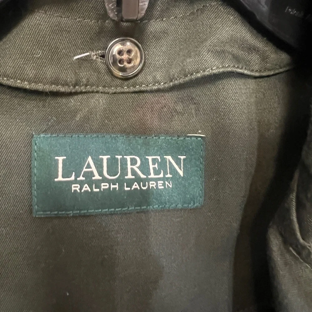 LAUREN Ralph Lauren Big Boy's 10 R Trench Removable Liner Coat -‎ Dark Olive